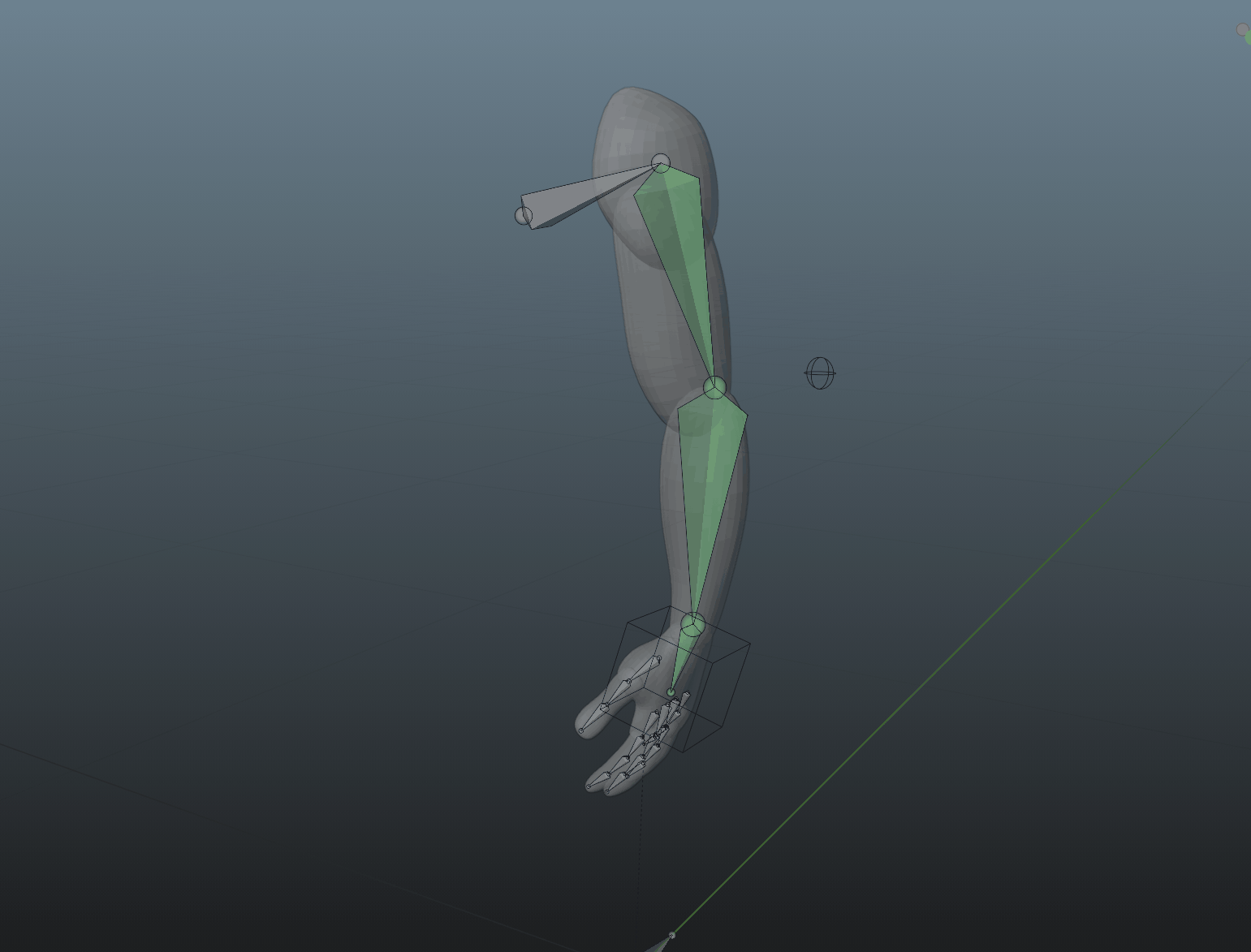 Inverted Kinematics Driven Arm