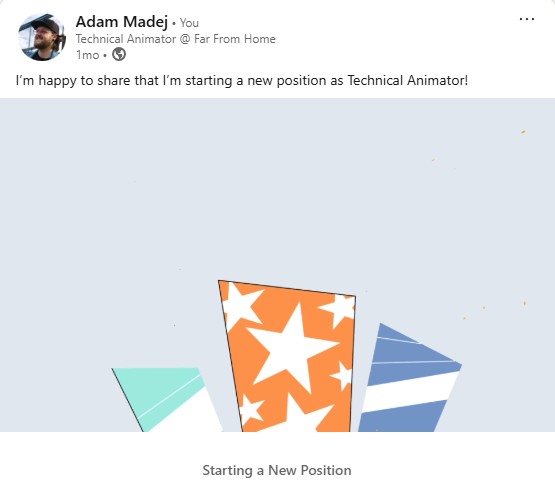 My LinkedIn’s post about promotion