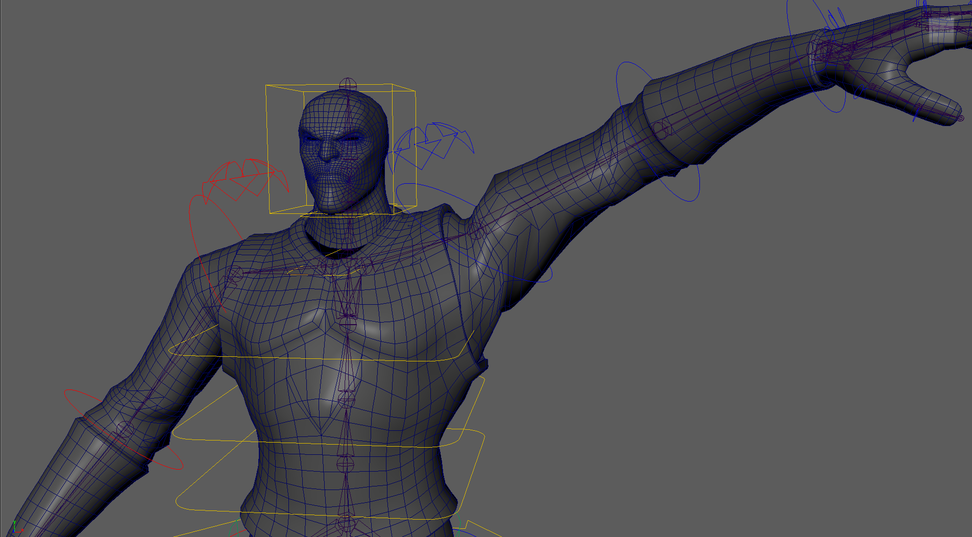 Geralt of Rivia RIG skinning 1st pass